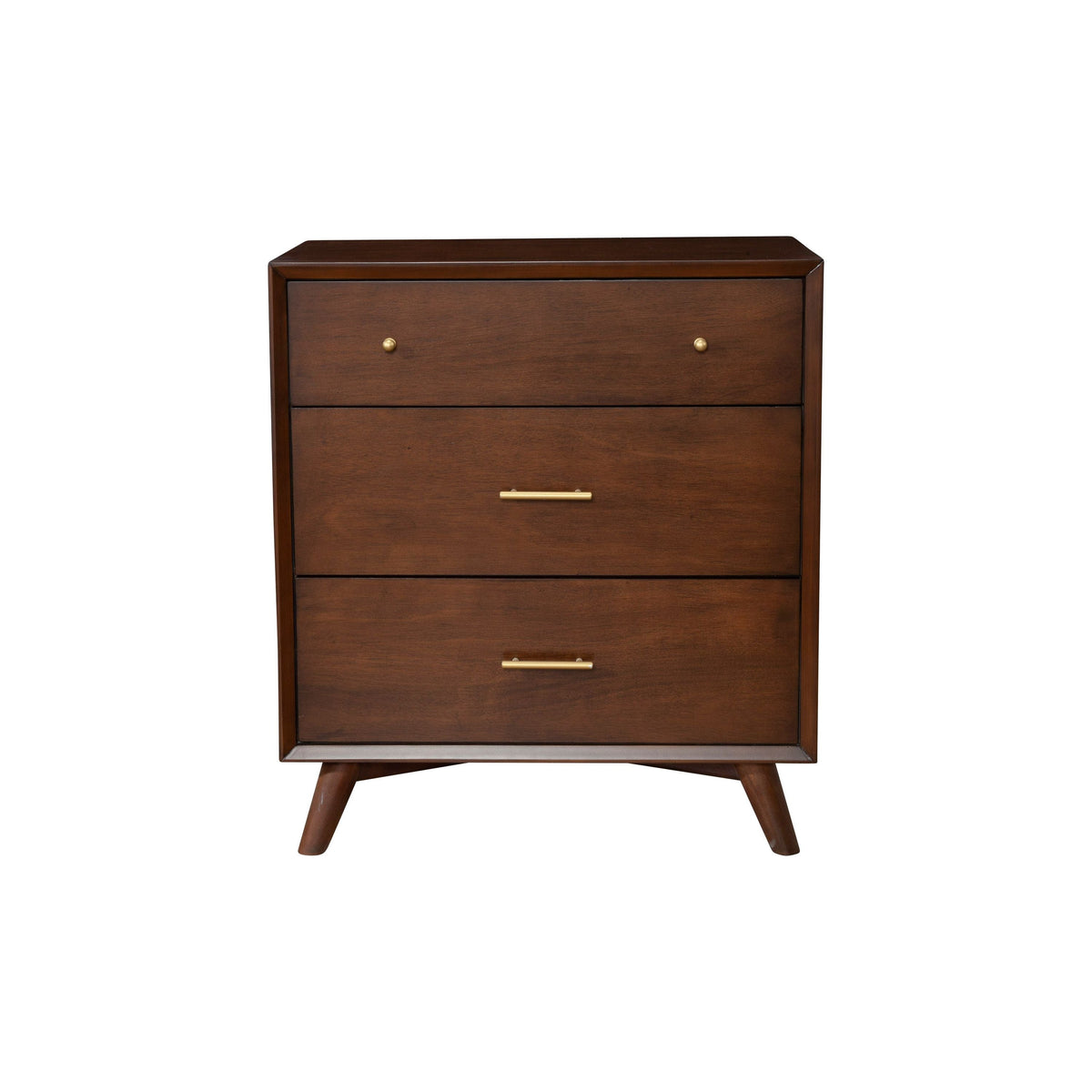 Flynn Small 5-Drawer Chest in Deep Walnut Finish – view 4