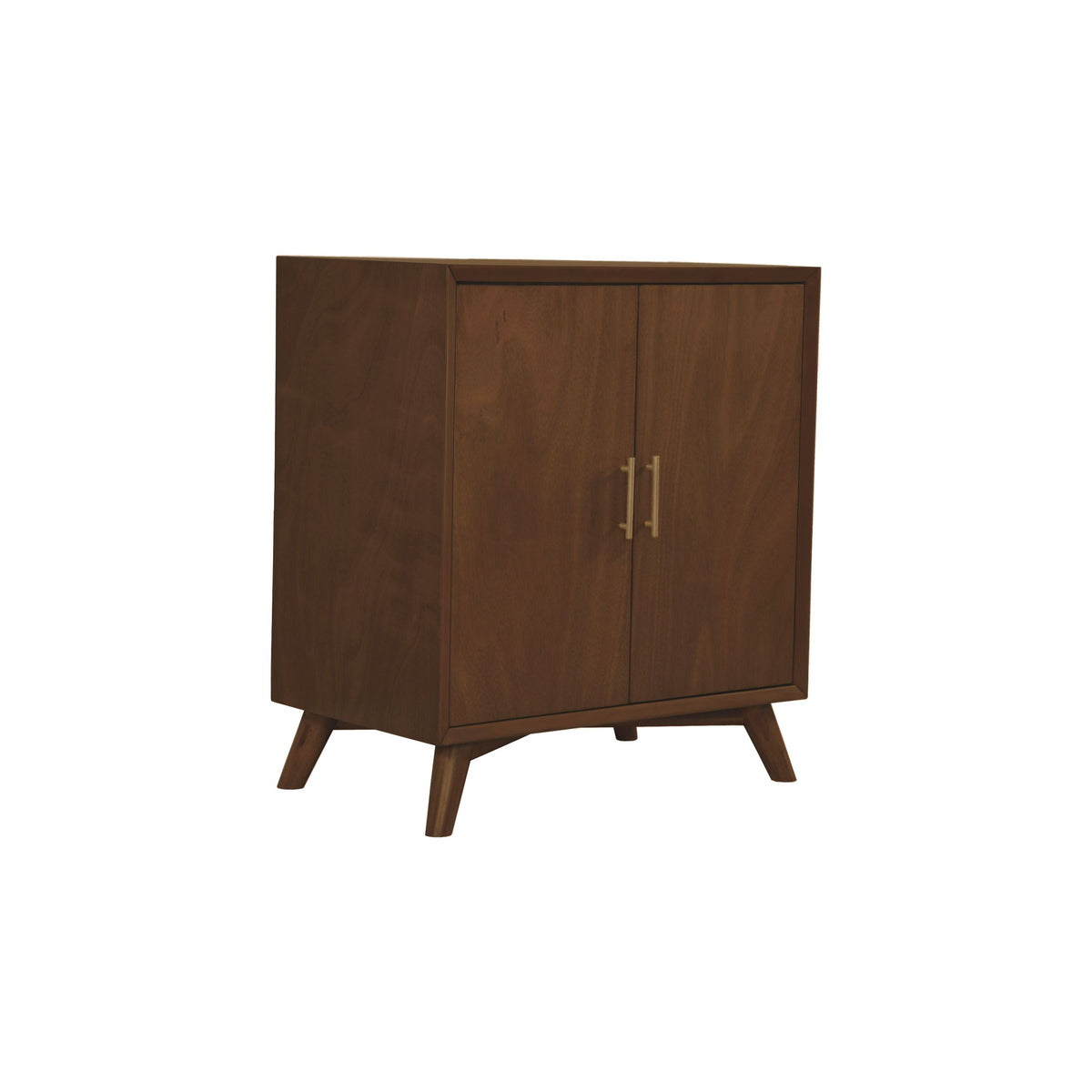 Flynn Small Bar Cabinet with Wine and Stemware Storage, Walnut – view 5