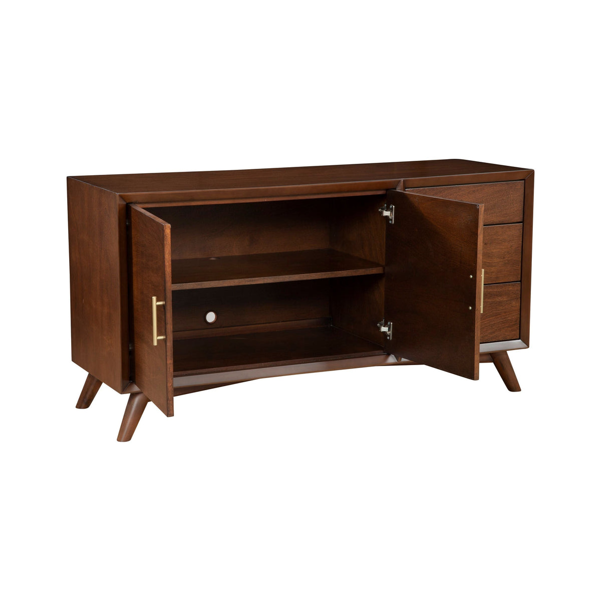 Flynn Mid-Century Modern Sideboard with Drawers, Walnut – view 6