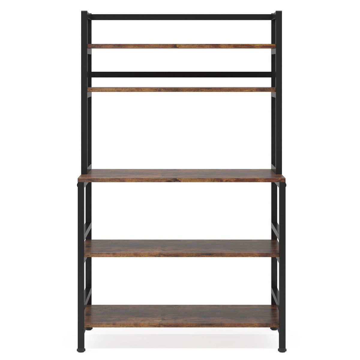 5 Tier Kitchen Bakers Rack with Hutch and Microwave Stand – view 2