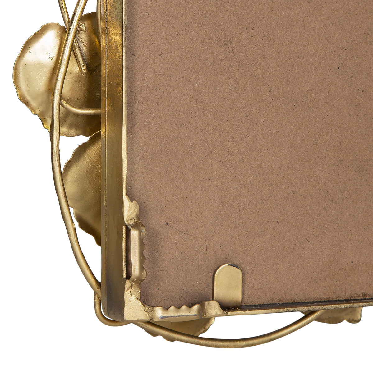 Full-Length Floor Mirror with Gold Leaf Iron Frame, 60.8 Inch – view 9