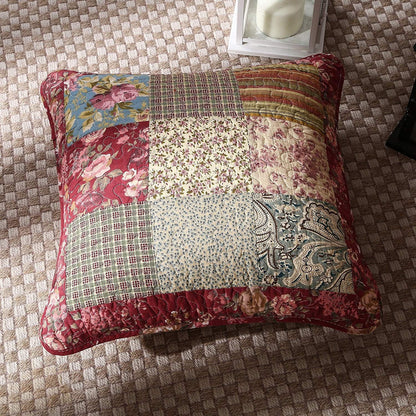 Fairy Tale Tea Party Cotton Patchwork Euro Sham and Cushion Covers – view 2