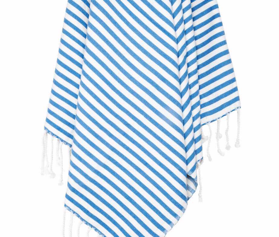 Classic Striped Turkish Towel with Hand-Tied Fringe, 37 x 67 Inch – view 18