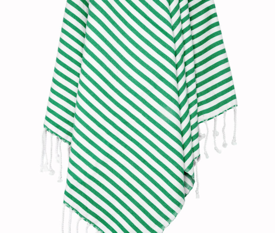 Classic Striped Turkish Towel with Hand-Tied Fringe, 37 x 67 Inch – view 16
