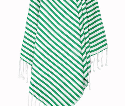 Classic Striped Turkish Towel with Hand-Tied Fringe, 37 x 67 Inch – view 16