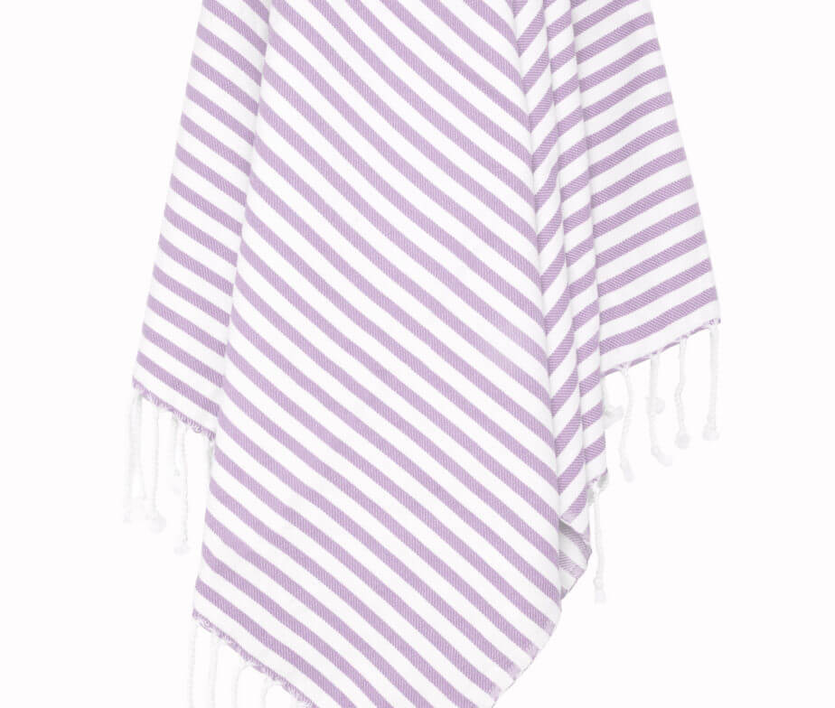 Classic Striped Turkish Towel with Hand-Tied Fringe, 37 x 67 Inch – view 13