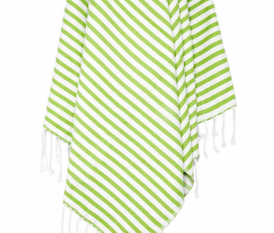 Classic Striped Turkish Towel with Hand-Tied Fringe, 37 x 67 Inch – view 12