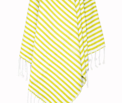 Classic Striped Turkish Towel with Hand-Tied Fringe, 37 x 67 Inch – view 8
