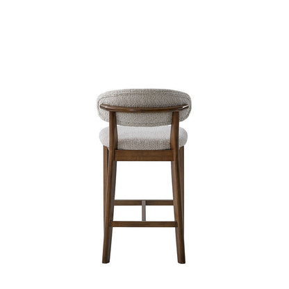 26" Mid-Century Modern Upholstered Counter Stools, Solid Wood, Set of 2 – view 14