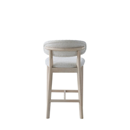 26" Mid-Century Modern Upholstered Counter Stools, Solid Wood, Set of 2 – view 9