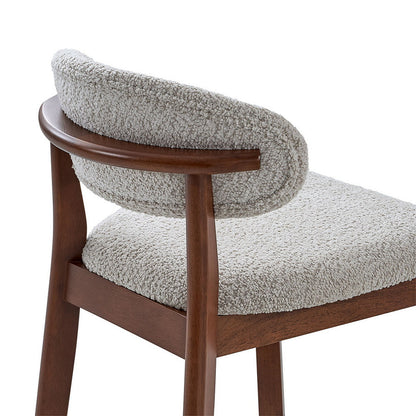 26" Mid-Century Modern Upholstered Counter Stools, Solid Wood, Set of 2 – view 24