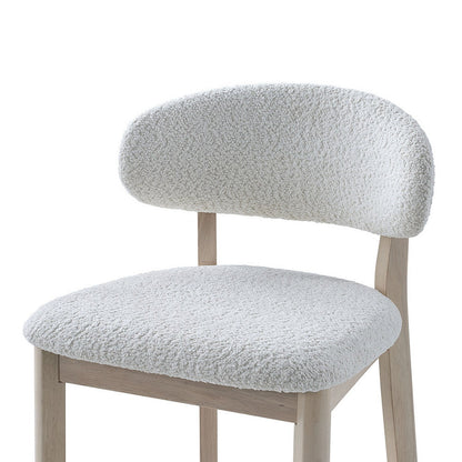 30" Mid-Century Modern Upholstered Bar Stools, Solid Wood, Set of 2 – view 22