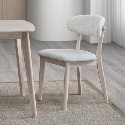 Scandinavian Dining Table Set with Upholstered Chairs, Seats 4–6 – view 7