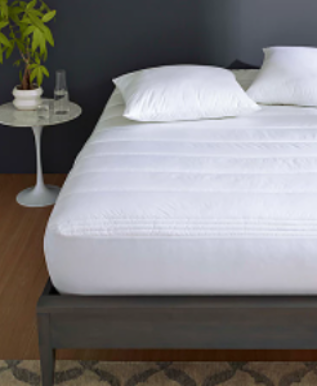 300 Thread Count Cotton Quilted Mattress Pad with Deep Pockets – view 2
