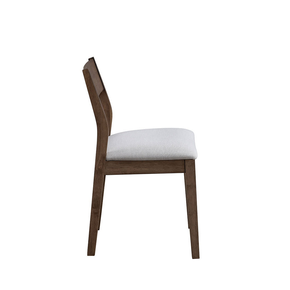 59-Inch Solid Rubberwood Mid-Century Modern Dining Table Set, Seats 4–6 – view 11