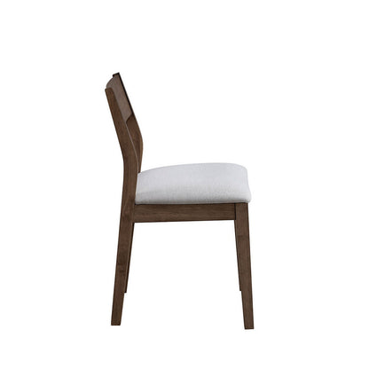 59-Inch Solid Rubberwood Mid-Century Modern Dining Table Set, Seats 4–6 – view 11