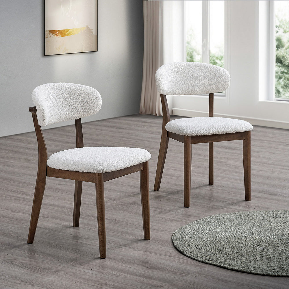 Scandinavian Dining Table Set with Upholstered Chairs, Seats 4–6 – view 15