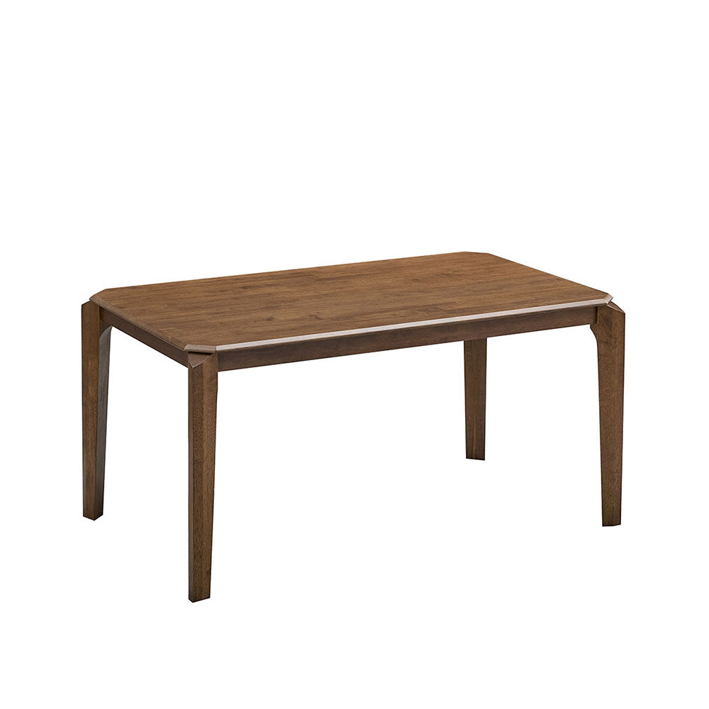 59-Inch Solid Rubberwood Mid-Century Modern Dining Table Set, Seats 4–6 – view 8