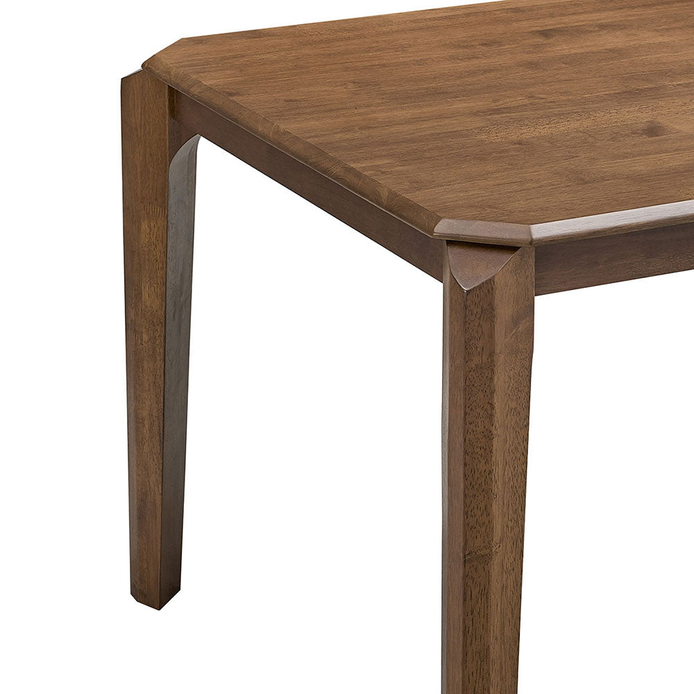 59-Inch Solid Rubberwood Mid-Century Modern Dining Table Set, Seats 4–6 – view 9
