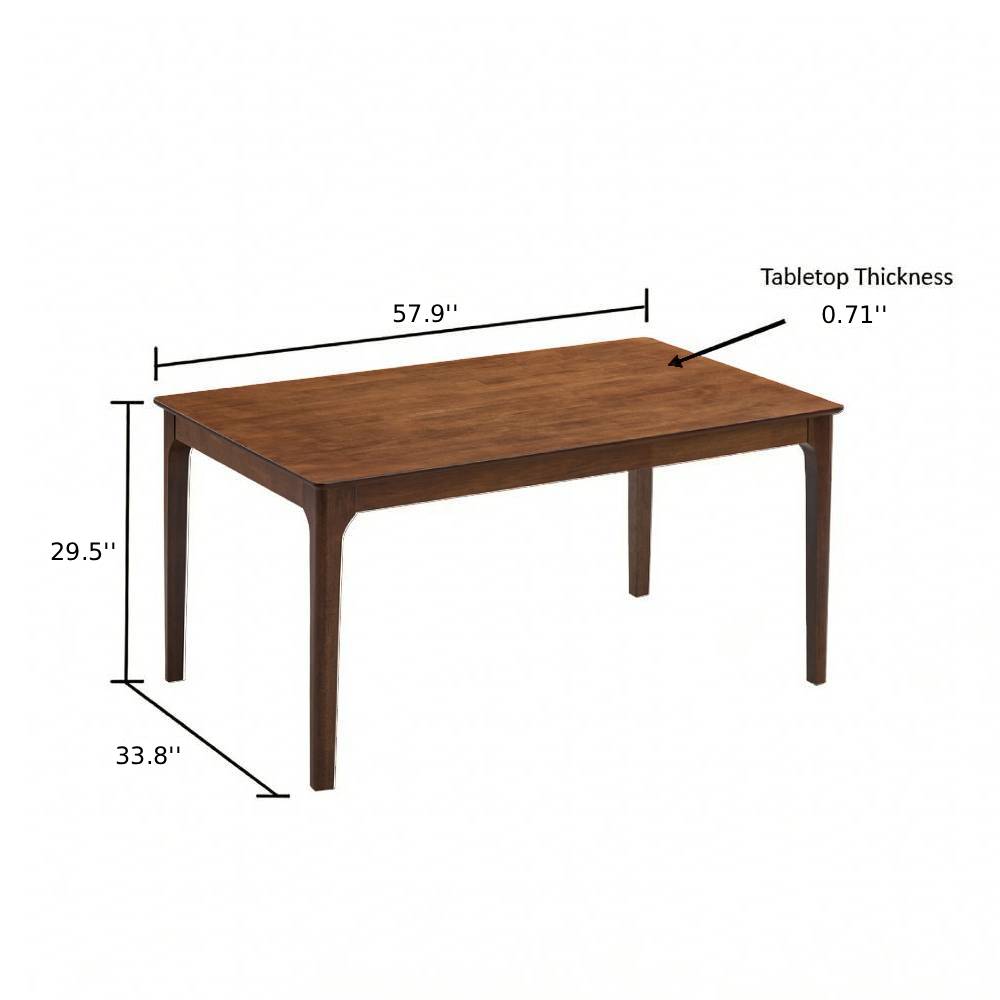 Farmhouse Dining Table Set with Upholstered Ladder-Back Chairs, Seats 4–6 – view 15