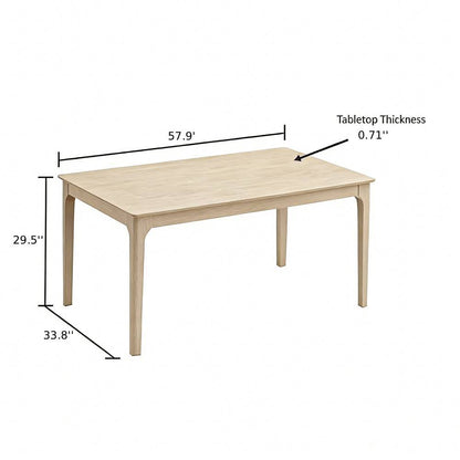 Farmhouse Dining Table Set with Upholstered Ladder-Back Chairs, Seats 4–6 – view 28