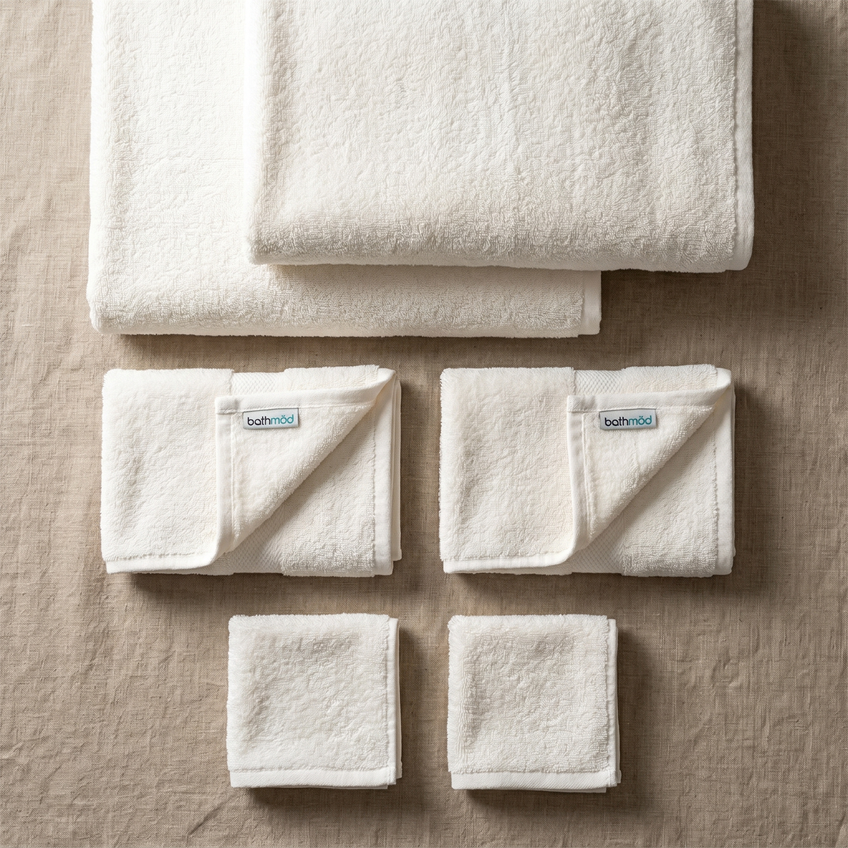 Organic Turkish Cotton Six-Piece Bath Towel Set