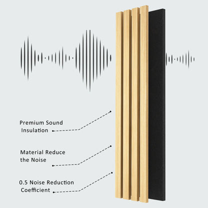 Solid Wood Acoustic Slat Wall Panels – Broad Strip Design – view 6