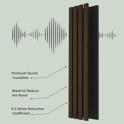 Solid Wood Acoustic Slat Wall Panels – Broad Strip Design – view 19