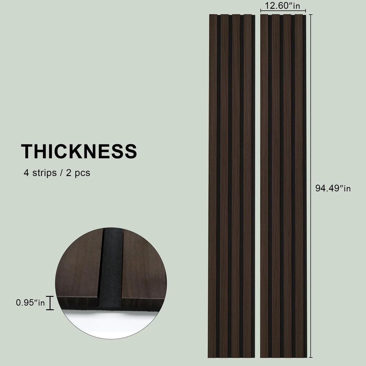 Solid Wood Acoustic Slat Wall Panels – Broad Strip Design – view 18