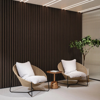 Solid Wood Acoustic Slat Wall Panels – Broad Strip Design – view 21