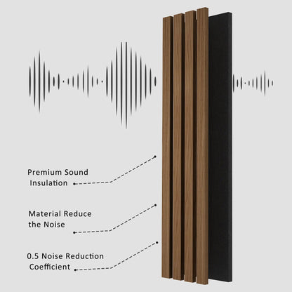 Solid Wood Acoustic Slat Wall Panels – Broad Strip Design – view 27