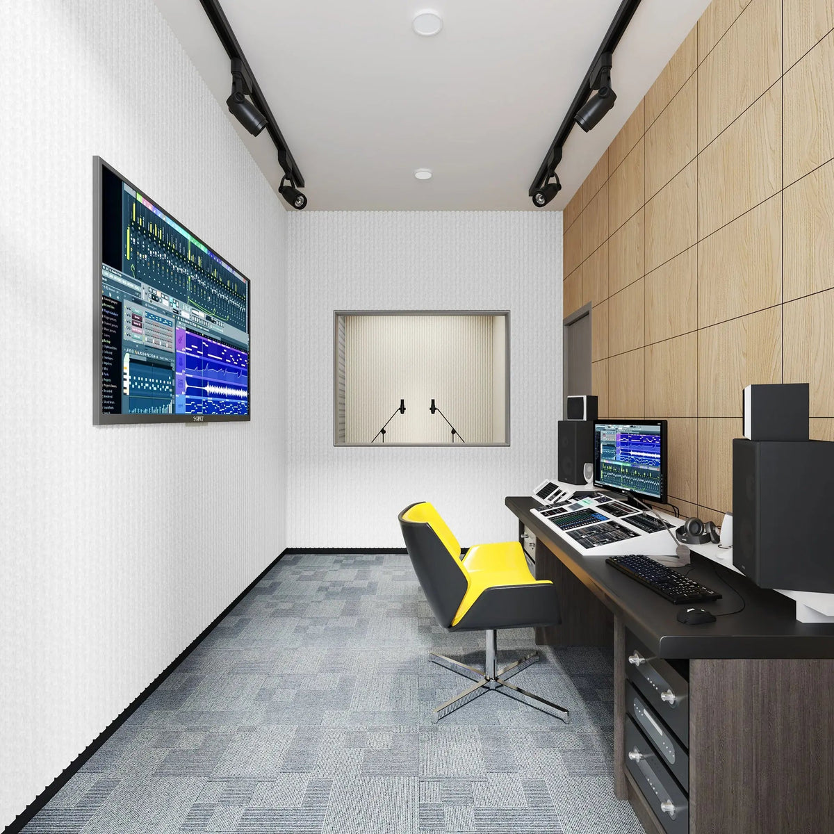 Acoustic Polyester Wall Panels, 48 x 24 x 0.7 In. Soundproof Panels – view 12