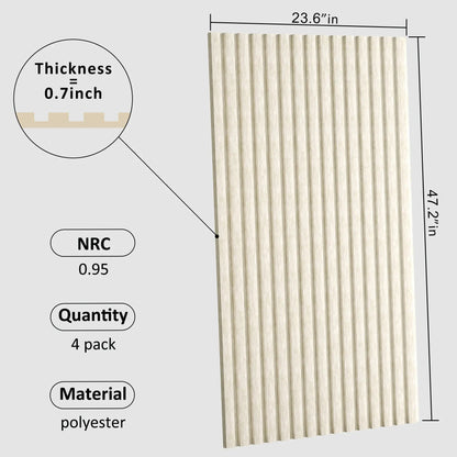 Acoustic Polyester Wall Panels, 48 x 24 x 0.7 In. Soundproof Panels – view 19