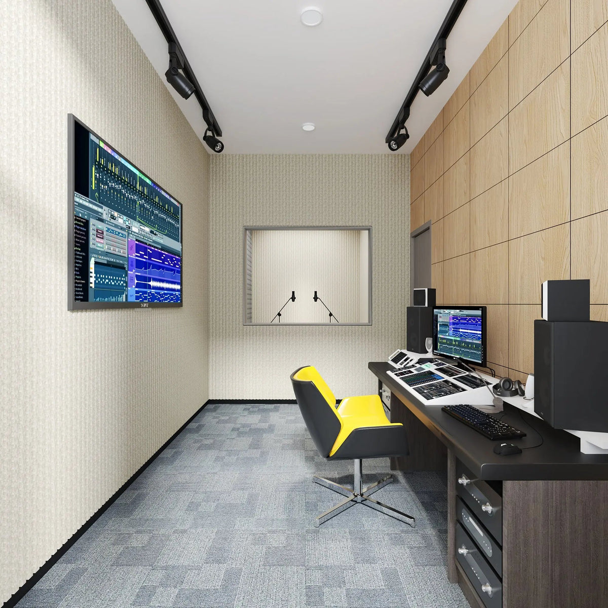Acoustic Polyester Wall Panels, 48 x 24 x 0.7 In. Soundproof Panels – view 20
