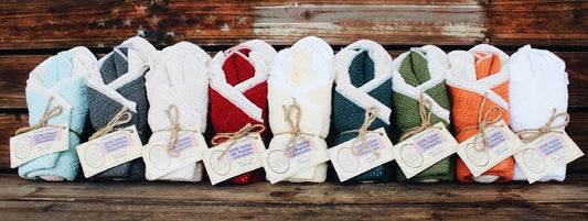 100% Cotton Dishcloths, 11 x 11 Inch