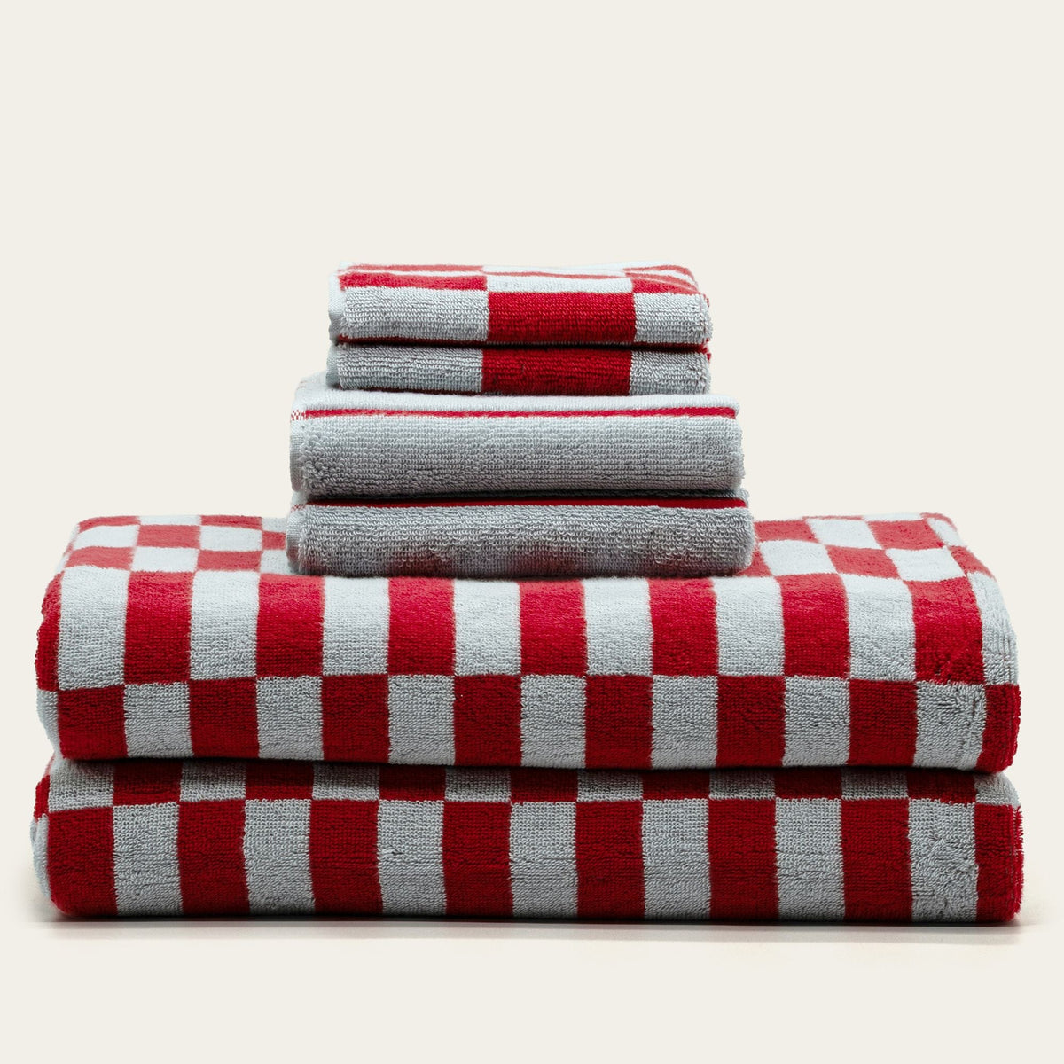Pietra Australian Cotton Towels with Checkered Design, 600 GSM – view 49