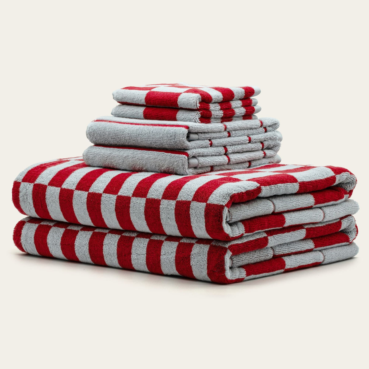 Pietra Australian Cotton Towels with Checkered Design, 600 GSM – view 50