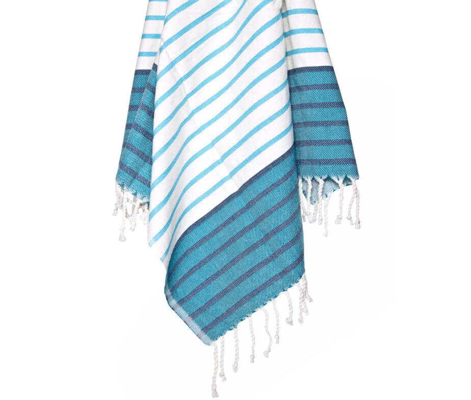 Nautical Collection Ocean Dream Hand Woven Turkish Towel, Pre-Washed – view 2