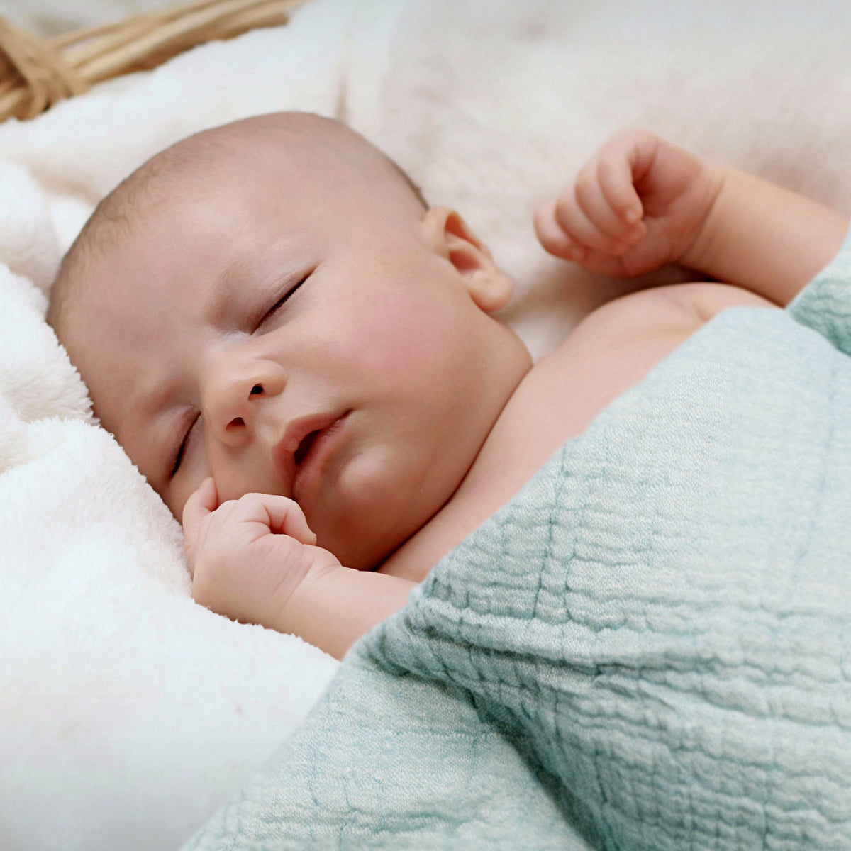 100% Cotton Reversible Muslin Baby Blanket, 30 x 40 Inch – view 5