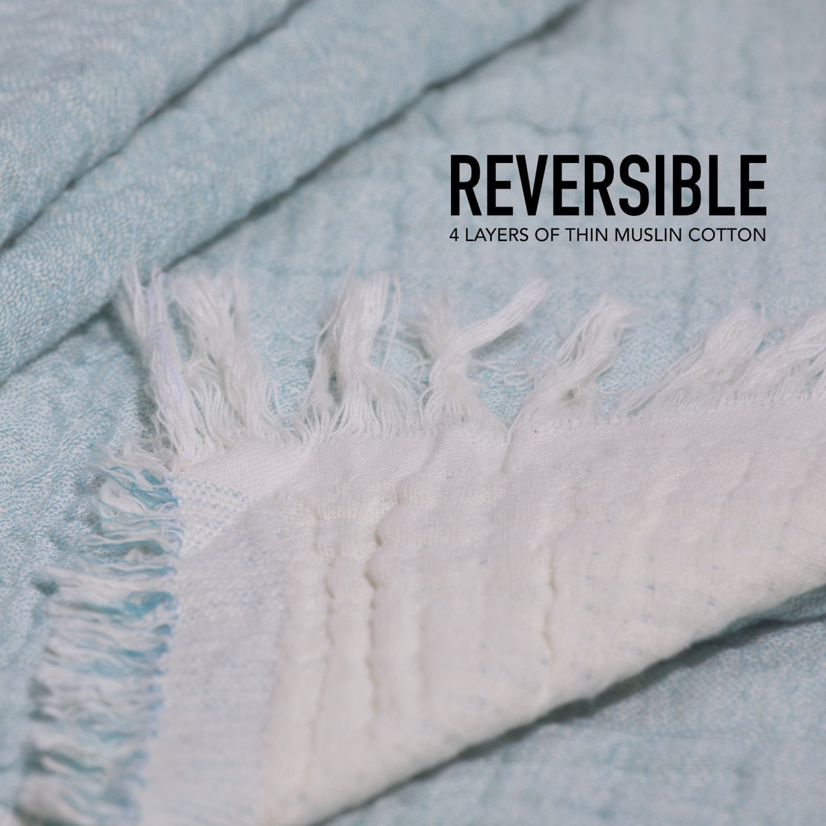 100% Cotton Reversible Muslin Baby Blanket, 30 x 40 Inch – view 6