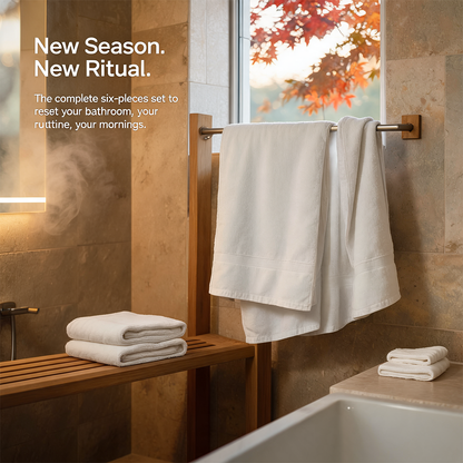 Luxury Organic Cotton Six-Piece Bath Towel Set, GOTS Certified – view 2