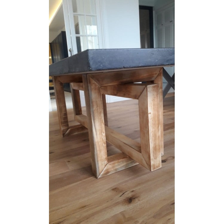 Barocco Aesgaard Industrial Concrete Dining Table, 47 x 142 Inch – view 21