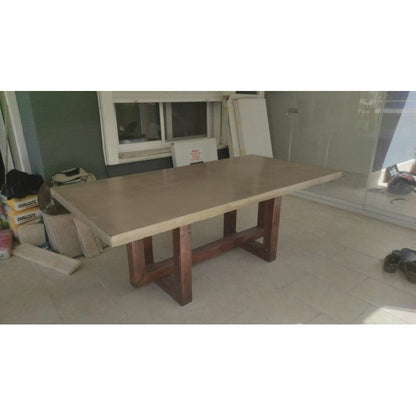 Barocco Aesgaard Modern Industrial Concrete Dining Table, 47 x 138 Inch – view 23