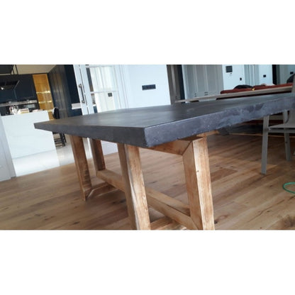 Barocco Aesgaard Modern Industrial Concrete Dining Table, 47 x 138 Inch – view 10