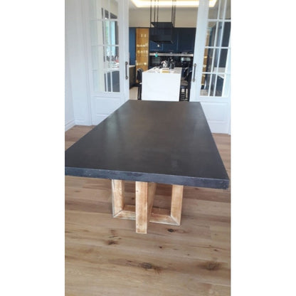 Barocco Aesgaard Modern Industrial Concrete Dining Table, 47 x 138 Inch – view 2