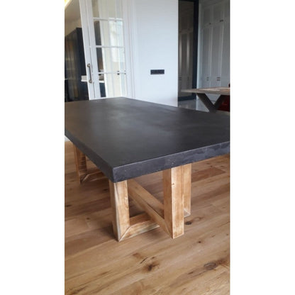 Barocco Lightweight Concrete Rectangular Dining Table, 43 x 130 Inch – view 28