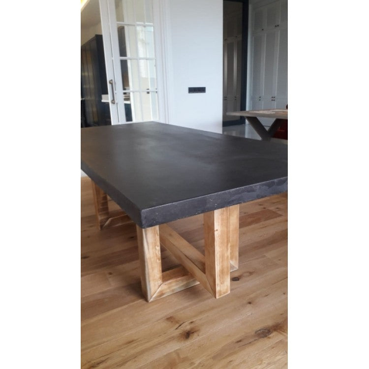 Barocco Aesgaard Handcrafted Concrete Dining Table, 43 x 134 Inch – view 28