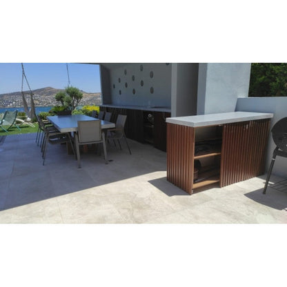 Barocco Aesgaard Modern Industrial Concrete Dining Table, 47 x 138 Inch – view 5