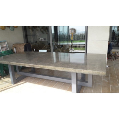 Barocco Lightweight Concrete Rectangular Dining Table, 43 x 130 Inch – view 31