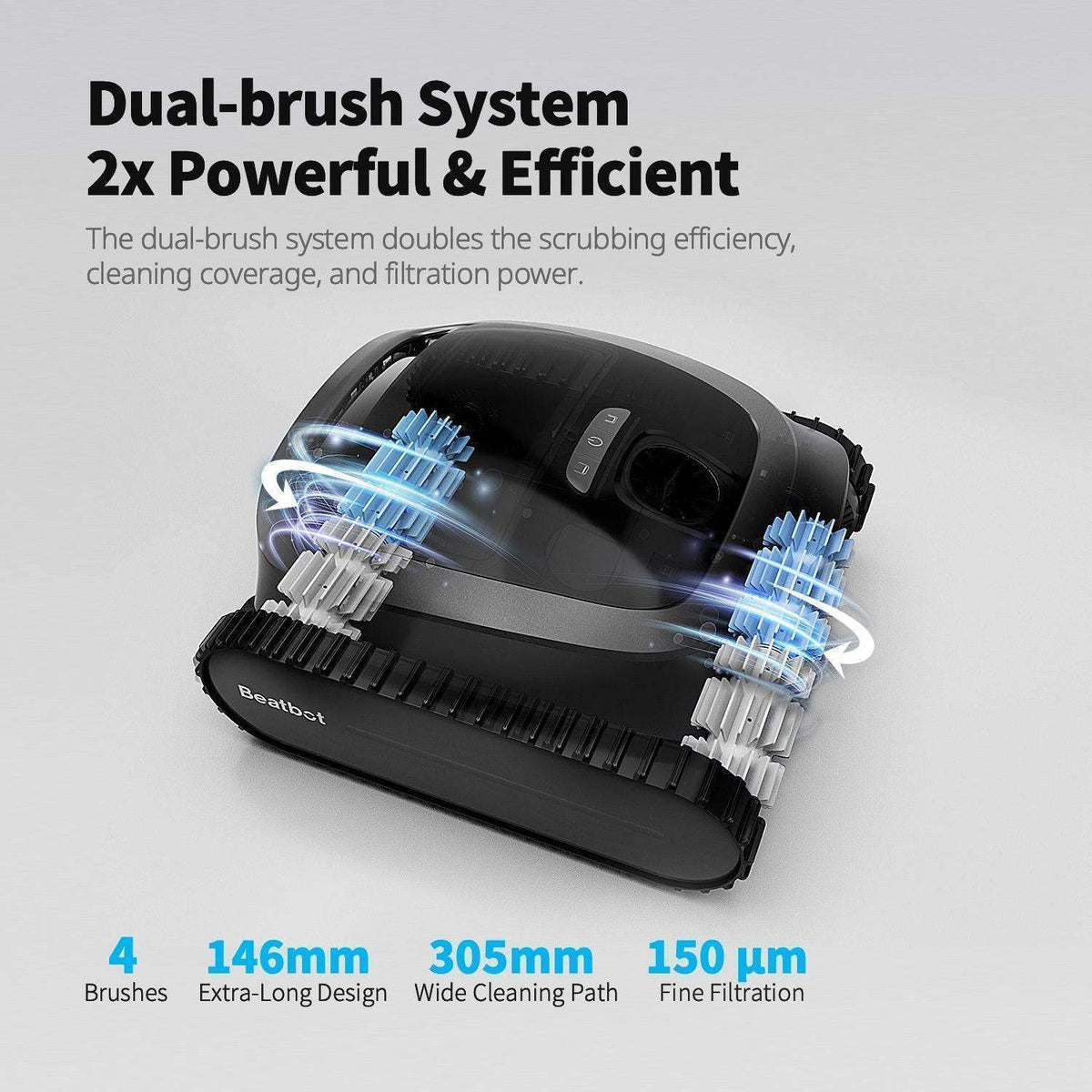 Beatbot AquaSense Cordless Robotic Pool Cleaner with Wall and Waterline Cleaning – view 4